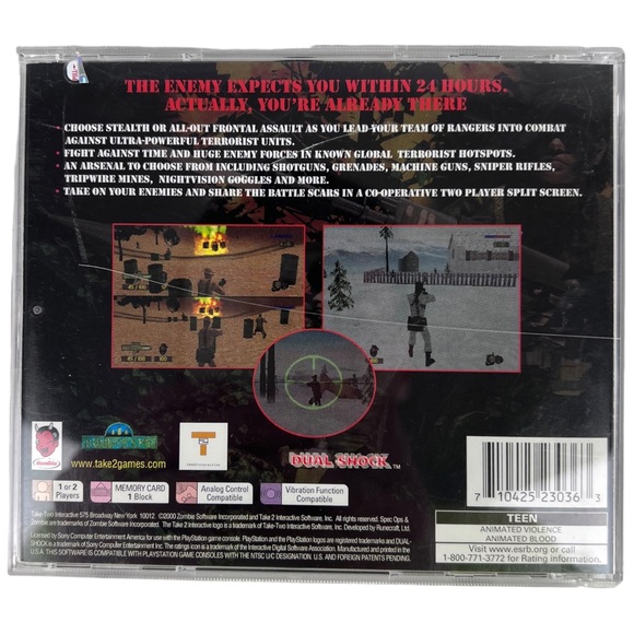 Spec Ops: Stealth Patrol Sony PlayStation 1 PS1 2000 Tested And Working - Picture 2 of 5